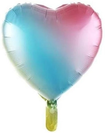 Gökkuşağı Kalp Balon